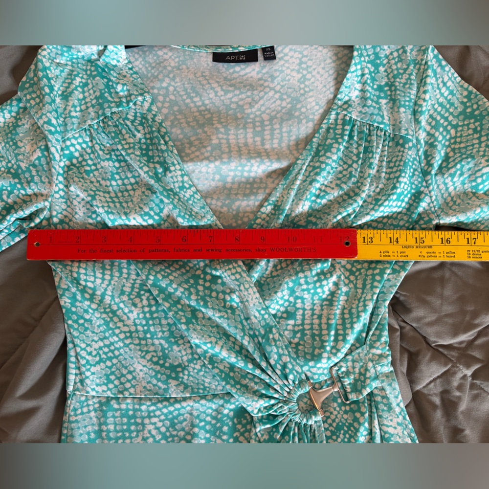 Apt. 9 Turquoise Wrap Dress - Picture 4 of 5